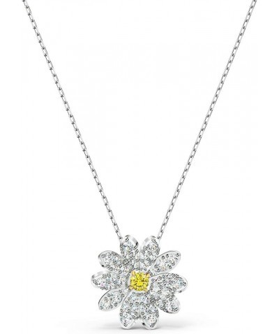 Eternal Flower Pendant Necklace One Size Cz White $45.12 Necklaces