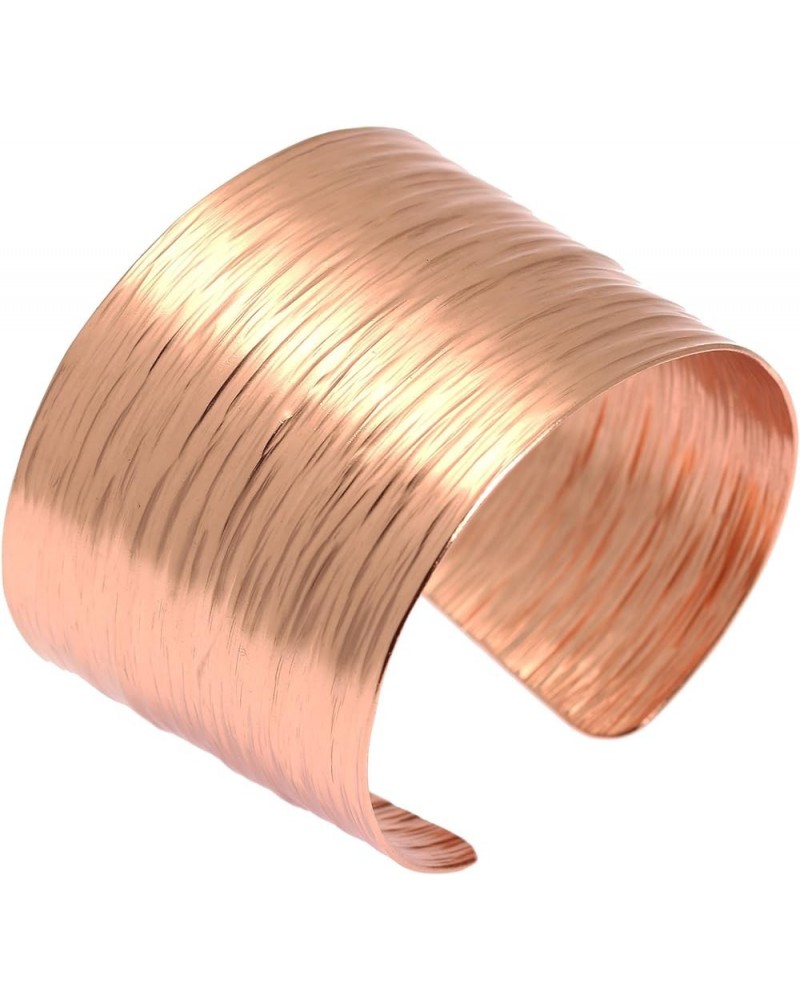 Copper Bark Cuff Bracelet Handmade Jewelry - 100% Uncoated Solid Copper 8.0 Inches $35.70 Bracelets