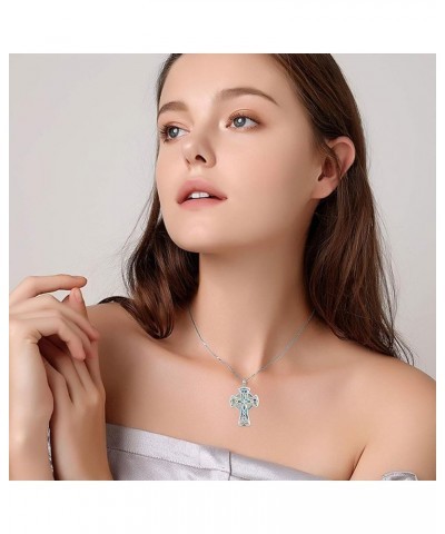 Cross Necklace for Women Cross Pendant Necklace Cross Jewelry Anniversary Christmas Gifts for Wife Mom Cross $15.04 Necklaces