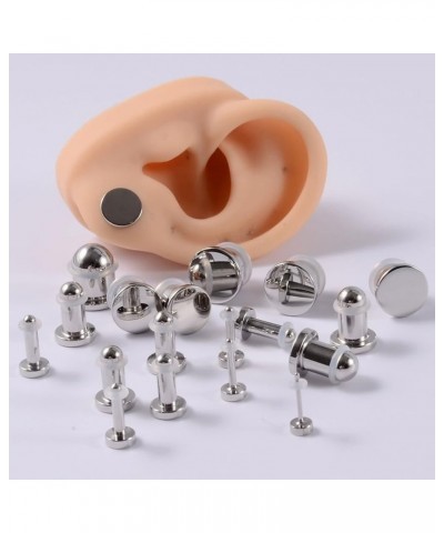 Stainless Steel Tunnels for Ears, Plugs Gauges Elegant Solid Cylinder Ear Cool Jewelry for Womens Mens Punk Gift 12G(2mm) $7....