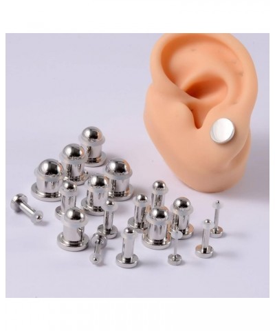 Stainless Steel Tunnels for Ears, Plugs Gauges Elegant Solid Cylinder Ear Cool Jewelry for Womens Mens Punk Gift 12G(2mm) $7....