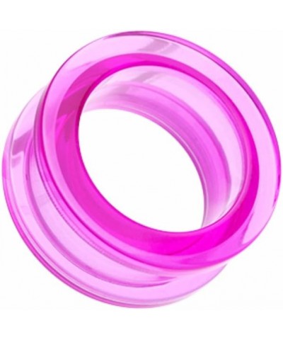 Basic Acrylic Screw-Fit WildKlass Ear Gauge Tunnel Plug (Sold as Pairs) 4 GA Purple $11.12 Body Jewelry