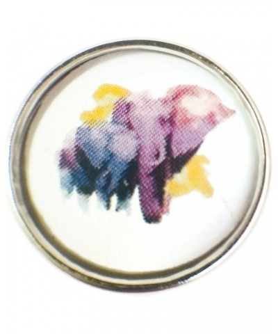 Colorful Mom and Baby Elephant Picture 18MM - 20MM Charm $6.21 Bracelets