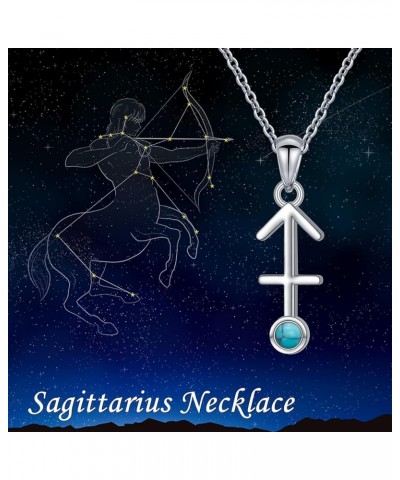 Constellation Necklace 925 Sterling Silver Sagittarius/Pisces/Aquarius Pendant Necklace 12 Horoscope Astrology Zodiac CZ Jewe...