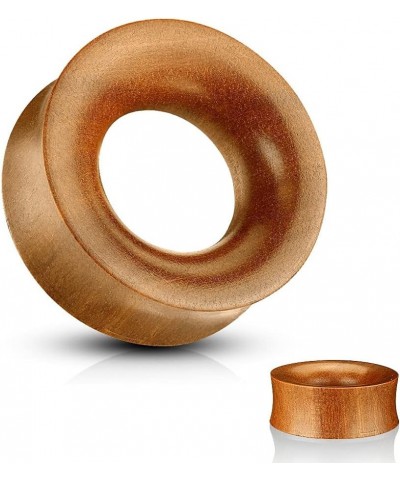 Concave Hollow Saddle Fit Organic Saba Wood Tunnel Plugs, Sold as a Pair 25mm (1") $9.33 Body Jewelry