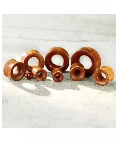 Concave Hollow Saddle Fit Organic Saba Wood Tunnel Plugs, Sold as a Pair 25mm (1") $9.33 Body Jewelry