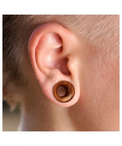 Concave Hollow Saddle Fit Organic Saba Wood Tunnel Plugs, Sold as a Pair 25mm (1") $9.33 Body Jewelry