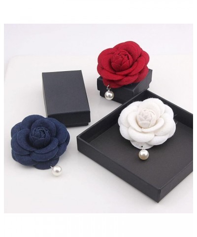 6PCS Fabric Camellia Flower Brooch Pins for Women Fashion Brooch Pins Pearl Tassel Corsage Jewelry Brooches Gifts Pink $9.43 ...