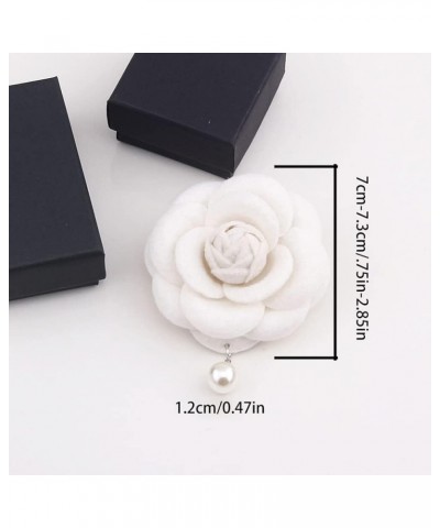 6PCS Fabric Camellia Flower Brooch Pins for Women Fashion Brooch Pins Pearl Tassel Corsage Jewelry Brooches Gifts Pink $9.43 ...