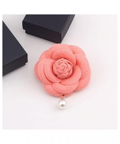 6PCS Fabric Camellia Flower Brooch Pins for Women Fashion Brooch Pins Pearl Tassel Corsage Jewelry Brooches Gifts Pink $9.43 ...