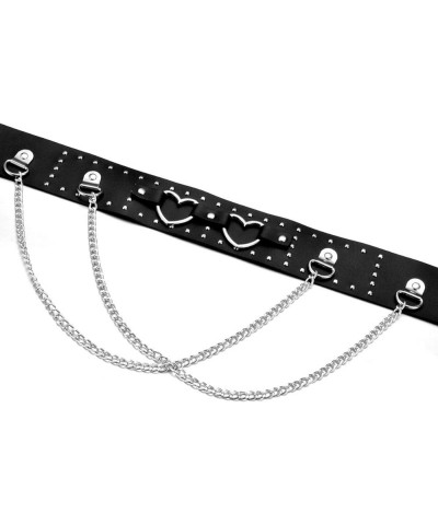 Punk Belts O-Rings Chains Goth Rock Steampunk Style Garters Strap for Women Men PU Adjustable J-black $7.94 Body Jewelry