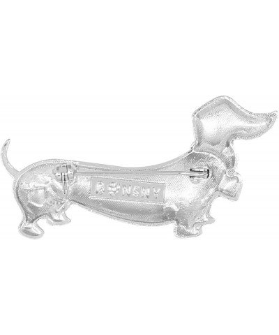 Enamel Alloy Sweet Dachshund Dog Brooches Pin Jewelry For Women Girls Novelty Gift Charms Blue $9.43 Brooches & Pins