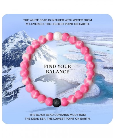 Hawaiian Silicone Beaded Bracelets for Women & Men, The Surf Collection - Ohana Beach Jewelry Fashion Bead Bracelet with Blac...