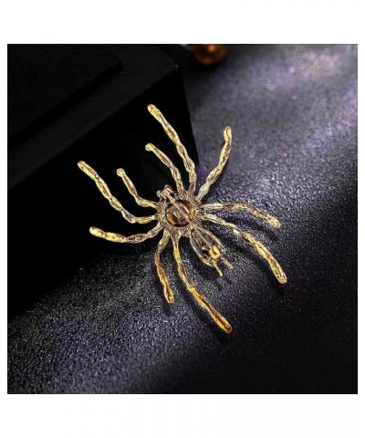 Women's Statement Big Spider Brooch Austrian Crystal Halloween Multicolor Retro Spider Brooch Pin Enamel Black and red $8.84 ...