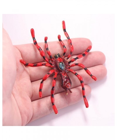 Women's Statement Big Spider Brooch Austrian Crystal Halloween Multicolor Retro Spider Brooch Pin Enamel Black and red $8.84 ...