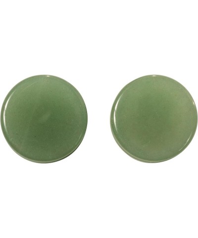 Natural Green Aventurine Stone Flat Front Double Flared Plugs, Sold as a Pair 10mm (00GA) $10.61 Body Jewelry