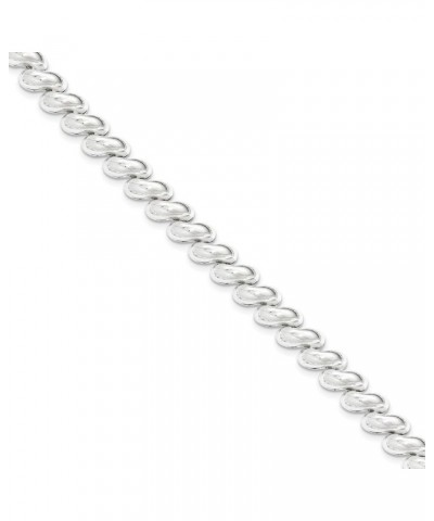 Sterling Silver Polished 10mm San Marco Link Bold Look Bracelet with Lobster Clasp Length 7.5 Inch $48.16 Bracelets