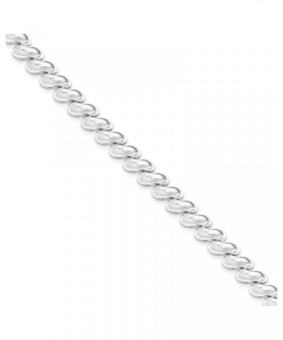 Sterling Silver Polished 10mm San Marco Link Bold Look Bracelet with Lobster Clasp Length 7.5 Inch $48.16 Bracelets