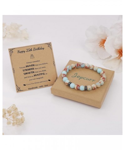 Birthday Gifts for Women Girls Natural Stones Bracelets 13 16 18 21 30 40 50 60 70 80 Year Old Happy Birthday Gifts for Girls...