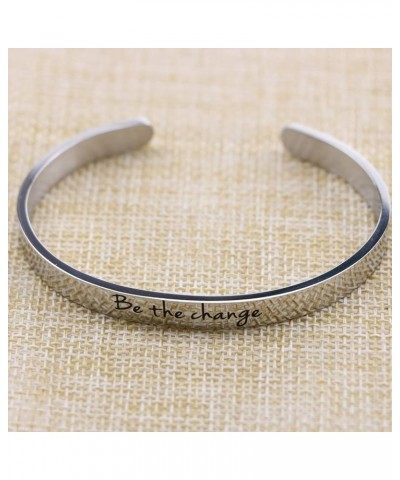 Inspirational Motivational Encouragement Cuff Bracelet for Women Girls Stainless Steel Cuff Jewelry Birthday Mothers Day Chri...