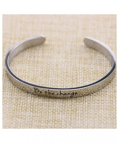 Inspirational Motivational Encouragement Cuff Bracelet for Women Girls Stainless Steel Cuff Jewelry Birthday Mothers Day Chri...