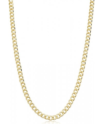 Solid 14k Yellow Gold Filled Miami Cuban Curb Chain Necklace for Men and Women (3.2 mm, 4 mm, 5 mm, 6 mm, 7.4 mm or 9 mm) 22 ...