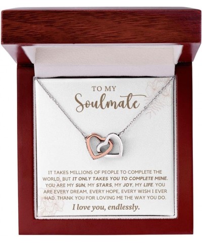 To My Soulmate Necklace for Women, Soulmate Gifts, Soulmate Jewelry, Ziella To My Soulmate, Soulmate Gifts for Her, Soulmate ...