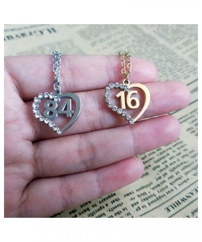 Stainless Steel Birth Year Number 10 to 99 Necklace Birthday Gift Anniversary Jewelry for Women 95 $13.03 Necklaces