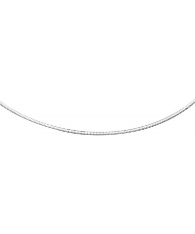 14K Yellow Solid Gold Classic Omega 2mm Chain Diamond Cut 16" long, 18" Necklace Lobster Claw 18.0 Inches White Gold $238.00 ...