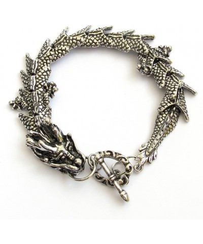 Silver-Tone Alloy Metal Dragon Bracelet $11.59 Bracelets