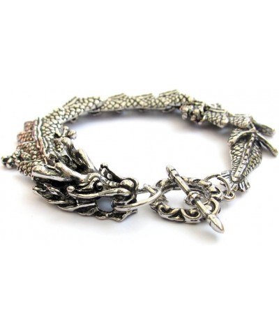 Silver-Tone Alloy Metal Dragon Bracelet $11.59 Bracelets