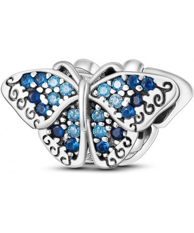 Animal Family Charm 925 Sterling Silver Openwork Bead for Charm Bracelets and Necklaces with 5A Cubic Zirconia, Birthday Moth...