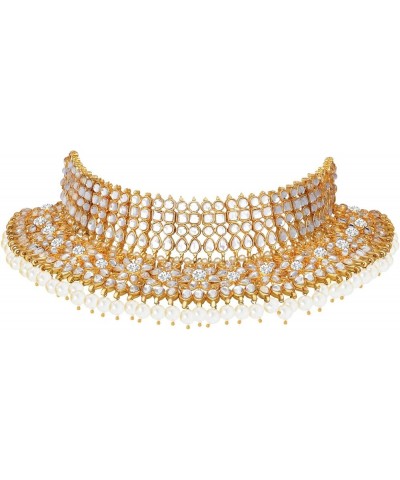 Indian Ethnic Wedding Wear Necklace Set White 6 $23.97 Jewelry Sets