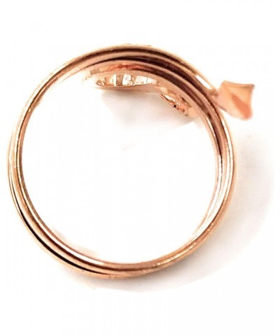 pure original copper snake ring adjustable free size for men and women indian jewelry $7.42 Rings