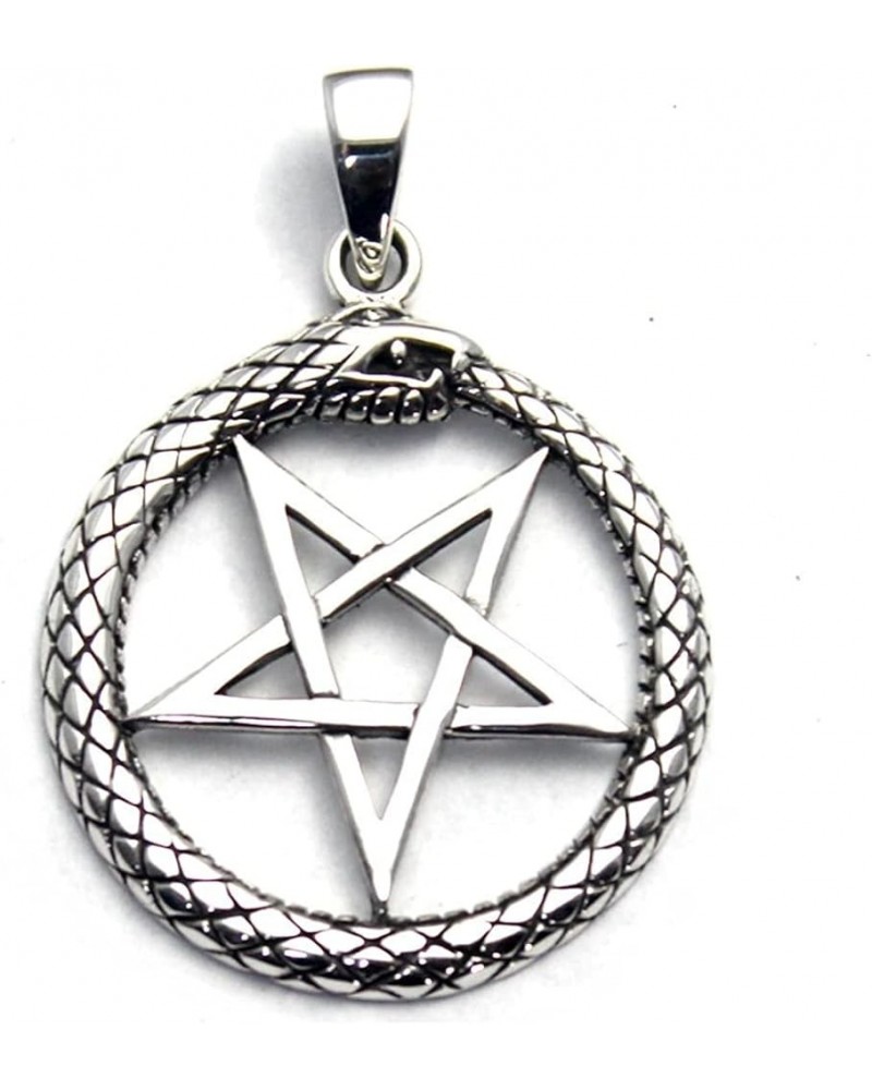 COSUMOSU Inverted Pentacle Devil star 925 Sterling Silver Pendant Charm Snack $12.50 Pendants