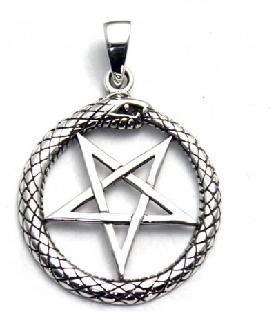 COSUMOSU Inverted Pentacle Devil star 925 Sterling Silver Pendant Charm Snack $12.50 Pendants