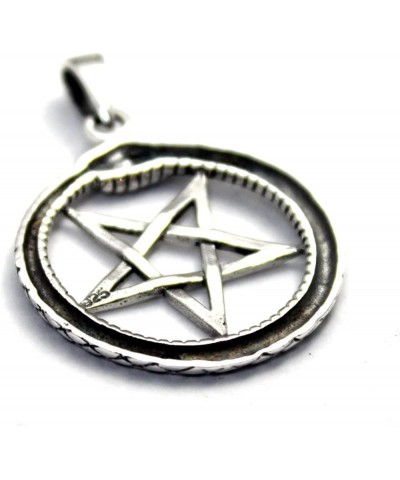 COSUMOSU Inverted Pentacle Devil star 925 Sterling Silver Pendant Charm Snack $12.50 Pendants