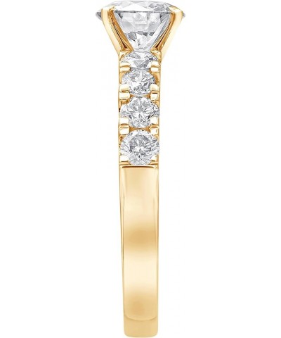 14K Gold 1.00-2.00 Carat Round Cut Lab Grown Diamond Engagement Ring for Women Girls (J, VS-SI2) | Fine Jewelry for Mother's ...