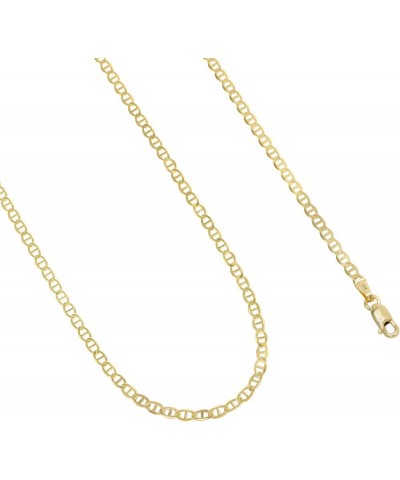 14k Yellow Gold Solid 3mm Anchor Mariner Link Chain Pendant Necklace, Mens Womens Jewelry 16" 18" 20" 22" 24 20 $146.15 Neckl...