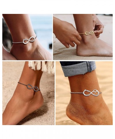 Dainty Anklet for Women Teen Girls, Customize Name Available, Stainless Steel Ankle Bracelet Beautiful Summer Jewelry, 8.5"-1...