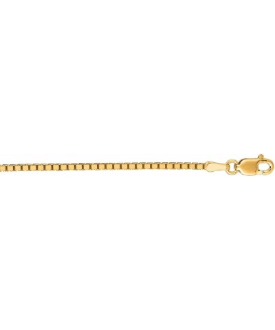 14k Gold Shiny Classic Box Chain Necklace Jewelry Gifts for Women in White Gold Yellow Gold Rose Gold Choice of Lengths 16 18...