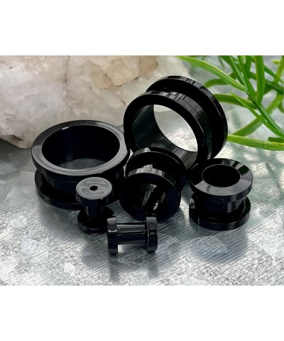 PAIR of Acrylic Screw Fit Flesh Tunnels/Plugs- Gauges 8g - 3/4 White - 3/4" (19mm) $10.05 Body Jewelry