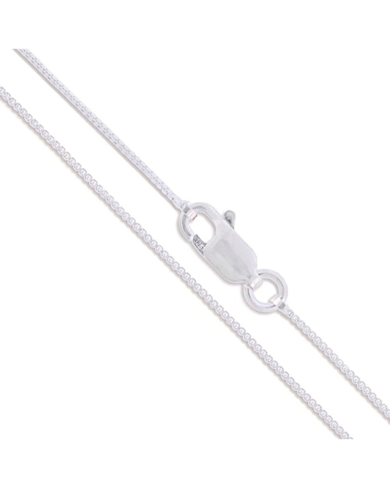 CHOOSE YOUR CLASP Sterling Silver 1.3mm Box Chain Necklace 16.0 Inches Lobster Clasp $15.68 Necklaces