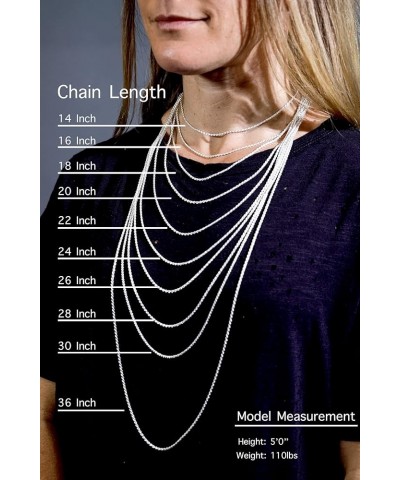 CHOOSE YOUR CLASP Sterling Silver 1.3mm Box Chain Necklace 16.0 Inches Lobster Clasp $15.68 Necklaces