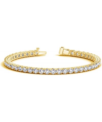 14K White Gold Diamond Tennis Bracelet 4 Prong Value Plus Collection Yellow Gold 7.0 carats $649.10 Bracelets