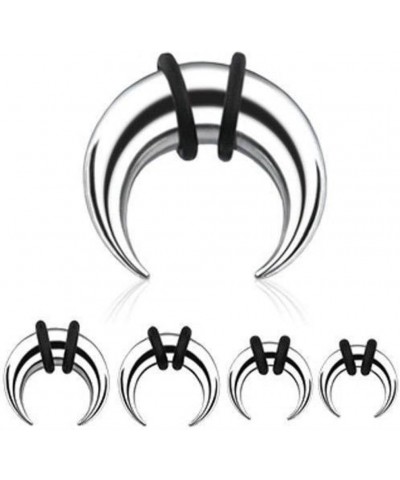 Septum Pincher Half Moon With O-rings (316L) Surgical Steel 1 Piece 16g (1.2mm), 6mm diameter (TS1) $8.24 Body Jewelry