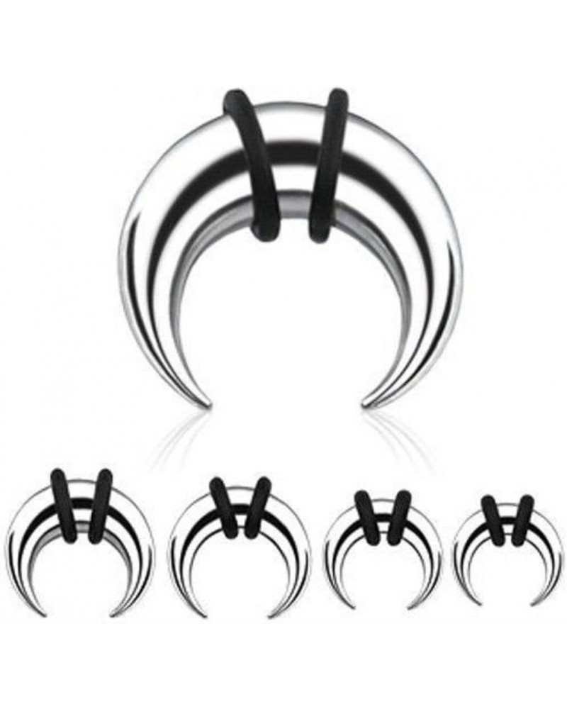 Septum Pincher Half Moon With O-rings (316L) Surgical Steel 1 Piece 16g (1.2mm), 6mm diameter (TS1) $8.24 Body Jewelry