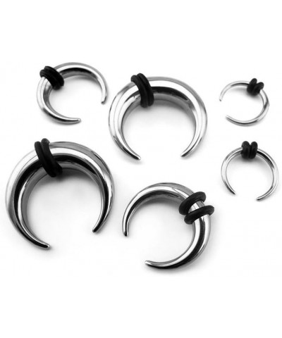 Septum Pincher Half Moon With O-rings (316L) Surgical Steel 1 Piece 16g (1.2mm), 6mm diameter (TS1) $8.24 Body Jewelry