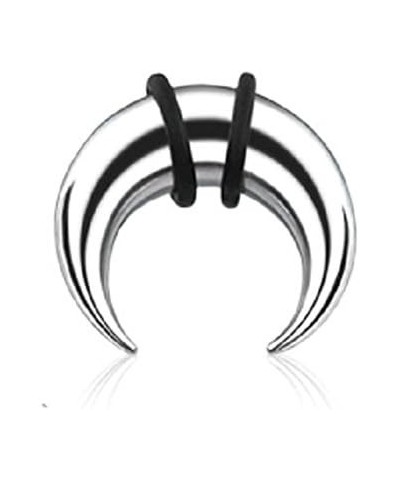 Septum Pincher Half Moon With O-rings (316L) Surgical Steel 1 Piece 16g (1.2mm), 6mm diameter (TS1) $8.24 Body Jewelry