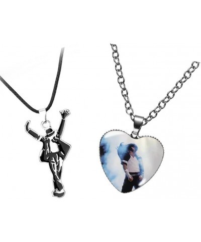 925 Sterling Silver Plated Dancing King"Michael Jackson" Charm Pendant Necklace $7.25 Necklaces